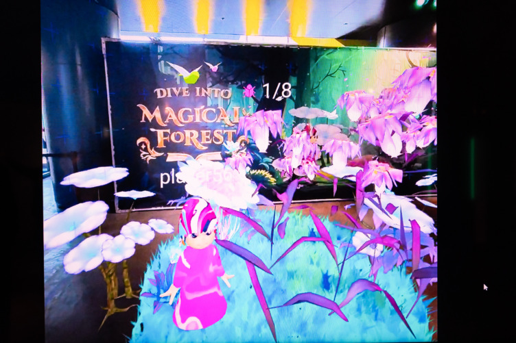 展示作品「Magical Forest」のプレイ画面