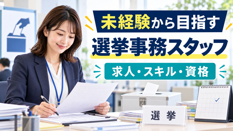 女性の選挙事務スタッフと求人・スキル・資格の案内