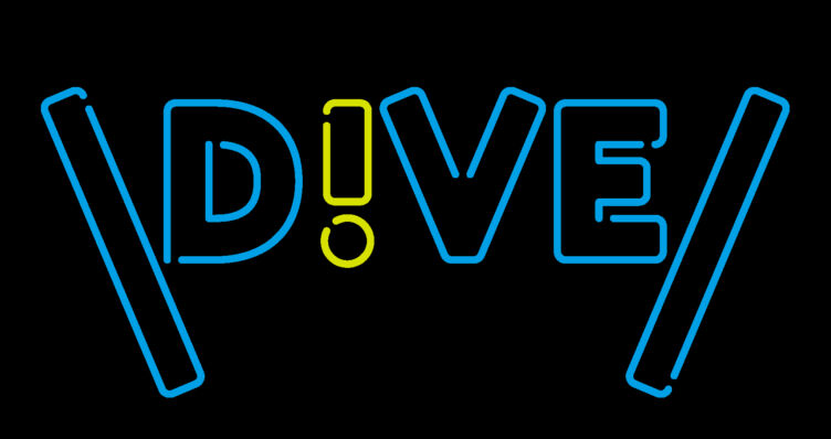 株式会社FCCテクノで月1回開催される「DiVE」のロゴ画像