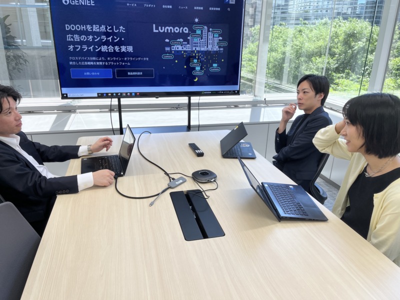 株式会社ジーニーのメンバー3名