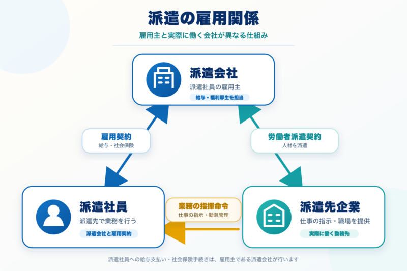 派遣社員の雇用関係