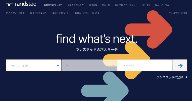 ランスタッドのHP