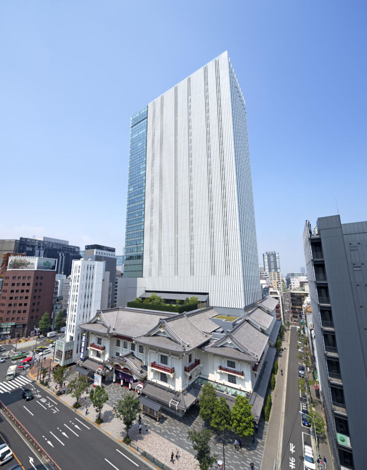 歌舞伎座タワーに設置された北の達人コーポレーション東京本社