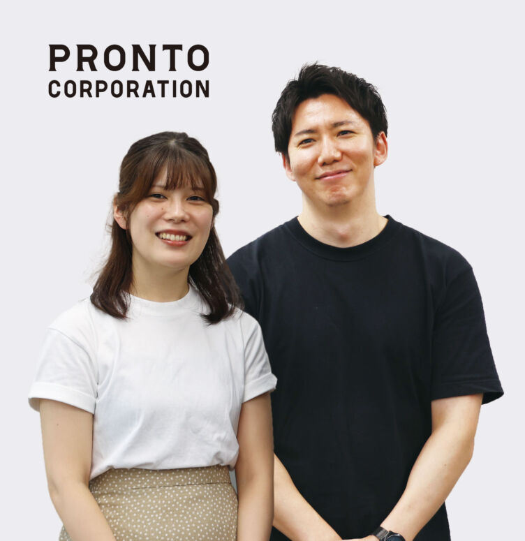 株式会社プロントコーポレーションコーポレート本部管理部採用担当の宮本暁さんと千島花子さん